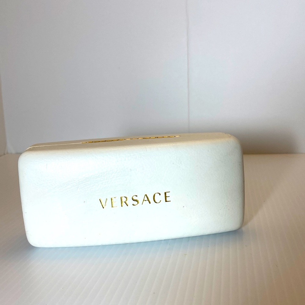 Versace Sunglasses Hard Shell Protective White Ca… - image 1